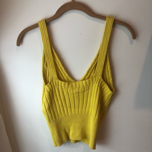 ZARA Yellow sweater tank - Picture 2 of 3
